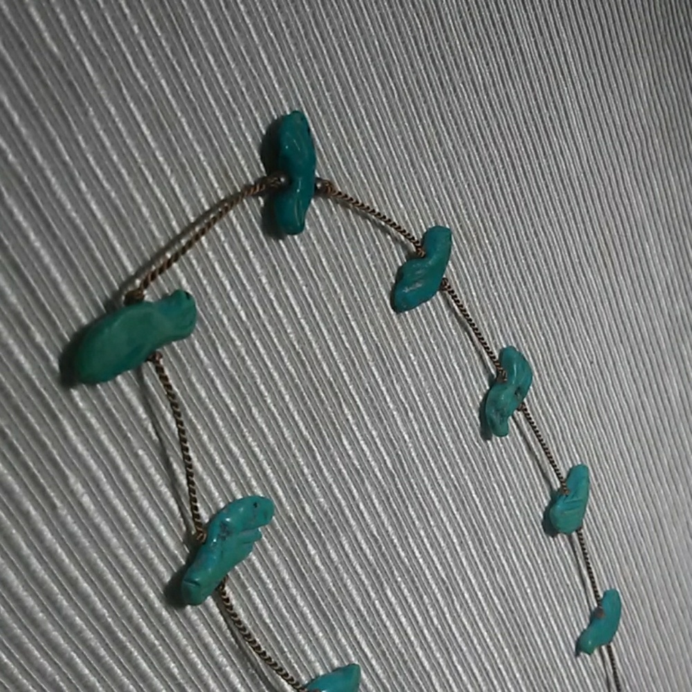 TURQUOISE BIRDS FLYING ON SILK...NWT